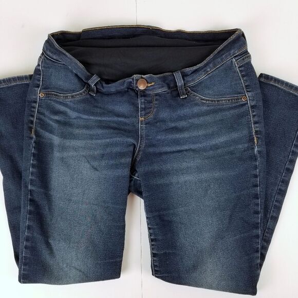 Maternity skinny jeans dark wash size 10 or 12 - Picture 1 of 8